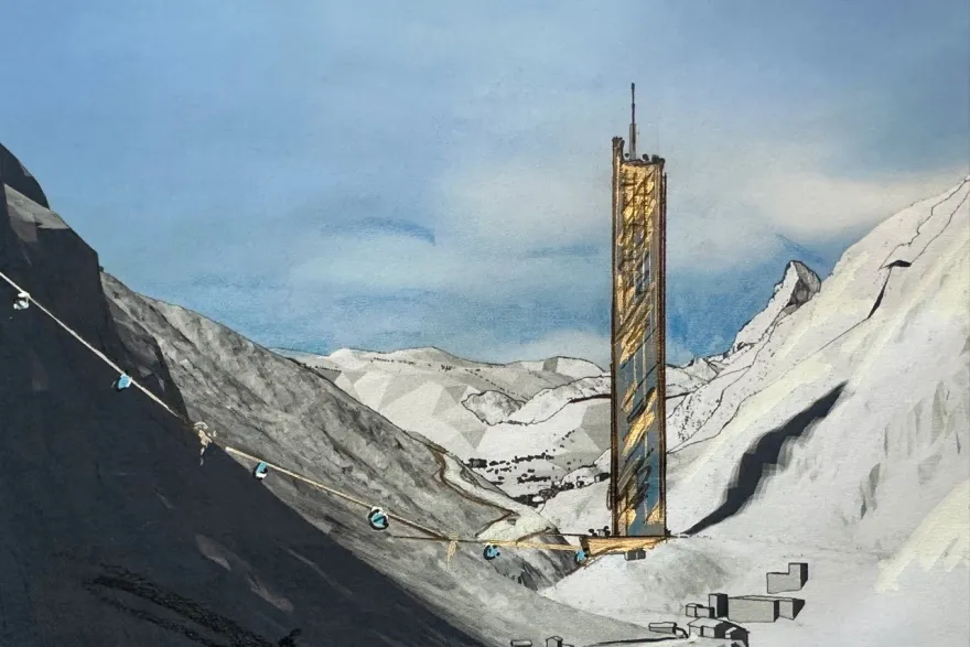 Na wysokości 1500 metrów, ma powstać Lina Peak, 260 metrowy wieżowiec pod Matterhornem / DR Heinz Julen